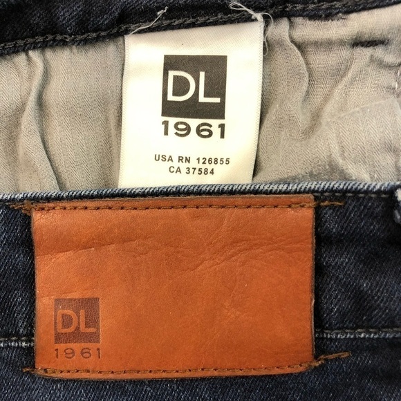 𝅺dl1961 Nick slim straight medium wash jeans 34” - Picture 2 of 12